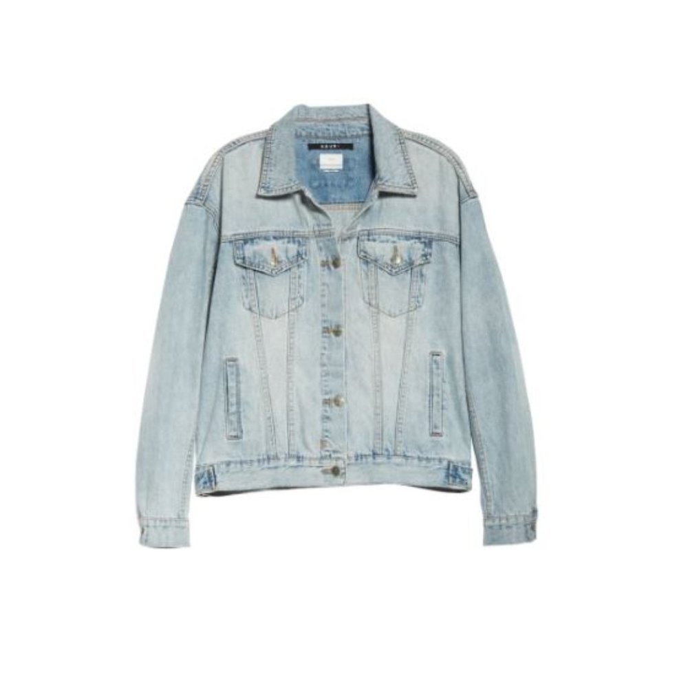 KSUBI Oversized Karma denim Jean Jacket Faded Wash - Picture 5 of 13